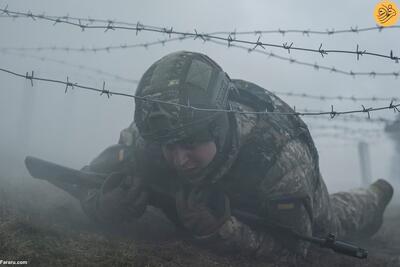 (تصاویر) آماده‌سازی سربازان اوکراینی برای نبرد