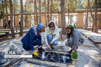 آخرین پنج شنبه سال در آرامستان بهشت فاطمه قزوین