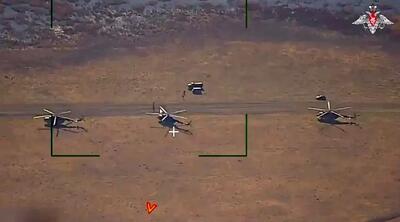 منهدم کردن هلیکوپتر‌های اوکراینی در نزدیکی مرز با روسیه+ فیلم