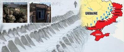 (عکس) اوکراین در حال ساخت دیوار بتنی ۹۶۰ کیلومتری با ۴۲,۰۰۰ قطعه «دندان اژدها» در خط مقدم