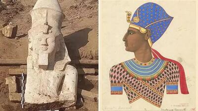 عکس| نیمه گمشده پادشاه مصری پس از ۱۰۰ سال کشف شد!