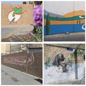 طراحی ۴ دیوارنگاره جدید در منطقه ۱۲ تهران برای استقبال از بهار