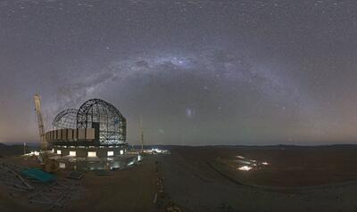 تصویر روز ناسا: تلسکوپ بسیار بزرگ رصدخانه جنوبی اروپا و کهکشان راه شیری