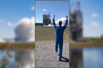 ویدئویی از شادی فضانوردان ناسا در پی آزمایش موتور موشک «آرتمیس ۲»