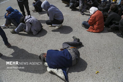 ۳۰ معتاد متجاهر در نور دستگیر شدند