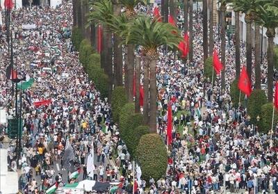تظاهرات مغربی‌ها در 60 شهر در اولین جمعه ماه رمضان - تسنیم