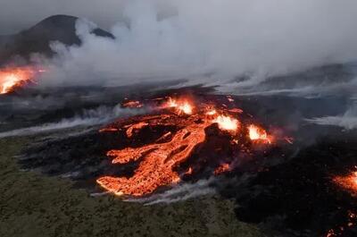 آتشفشان شبه جزیره ایسلند دوباره فوران کرد + ویدئو