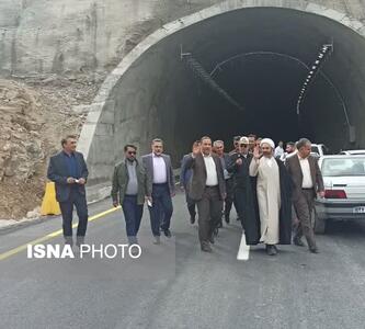  تونل شماره ۱ راه کربلا در مسیر ایلام - مهران زیربار ترافیک رفت