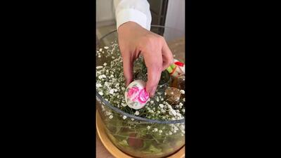 تزئین سفره هفت سین با گل آرایی زیبا + فیلم