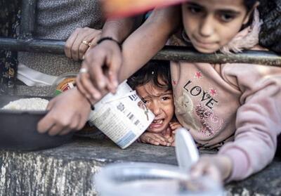 آمار تکان‌دهنده از سوءتغذیه میان کودکان غزه که تبدیل به پوست و اسکلت شده‌اند - تسنیم