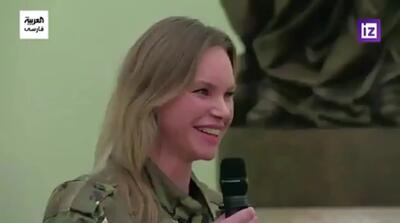 (ویدئو) شوخی شیطنت آمیز ولادیمیر پوتین با افسر زن ارتش روسیه