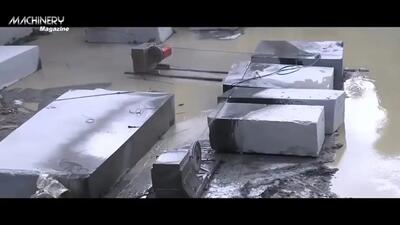(ویدئو) تکنیک شگفت انگیز کارگر یونانی در خرد کردن سنگ مرمرهای غول پیکر