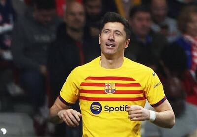 پیروزی قاطع بارسلونا در خانه اتلتیکو با درخشش لواندوفسکی