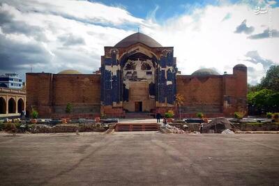 عکس/ نمایی دیدنی از مسجد کبود تبریز