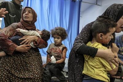 کودکان غزه از گرسنگی و ضعف توان گریه کردن ندارند
