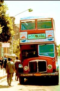 عکس/ تهران ۵۸ سال پیش؛ اتوبوس دو طبقه خط ناصرخسرو