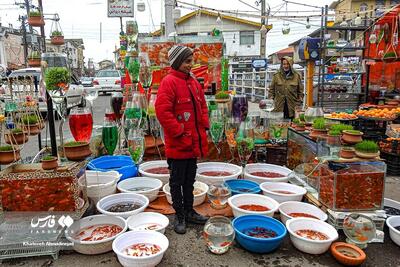 (تصاویر) بازار خرید شب عید در گیلان