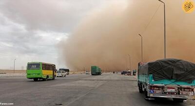 (تصاویر) طوفان شدید شن در مصر