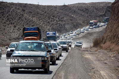 ترافیک در محورهای مواصلاتی استان قزوین سنگین و پرحجم است