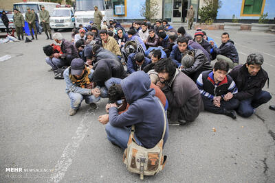 اجرای طرح «جمع‌آوری معتادان متجاهر» در کرمانشاه طی ایام نوروز