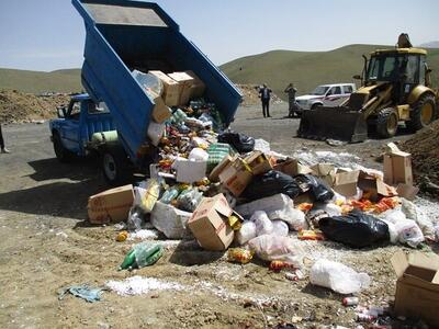 جمع آوری و معدوم‌سازی بیش از ۲۰هزار کیلوگرم مواد غذایی فاسد در زاهدان