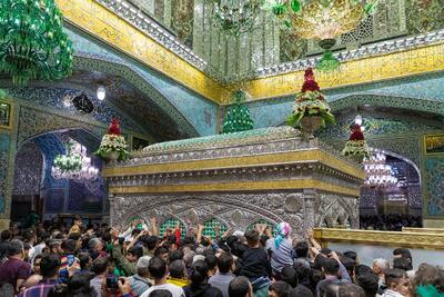 گزارش تصویری: ضریح امام رضا(ع) در شب سال جدید گل آرایی شد | خبرگزاری بین المللی شفقنا