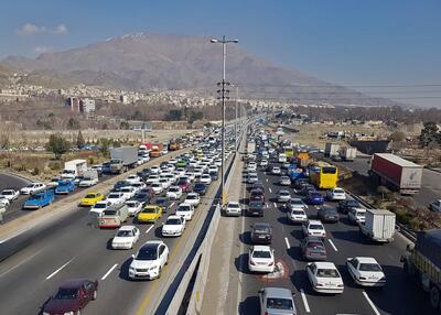 ترافیک سنگین در آزاد راه‌های تهران-شمال و قزوین-رشت