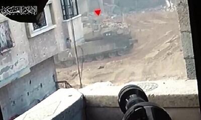 تداوم ضربه های مهلک مقاومت به اشغالگران/شکار ۲ تانک در غزه