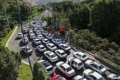 ترافیک سنگین در آزادراه تهران-شمال و چالوس