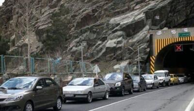 ترافیک نیمه سنگین درجاده چالوس و آزادراه تهران- شمال
