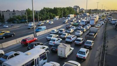 ترافیک سنگین در آزادراه های قزوین