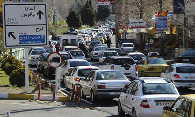 ترافیک روان در هراز و فیروزکوه، نیمه سنگین در چالوس
