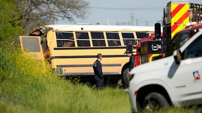 42 کشته و زخمی در تصادف اتوبوس مدرسه