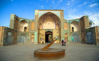 دیدن سبک معماری کهن در مسجد جامع قزوین