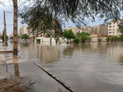 ببینید/ اهواز غرق در آب!/ گرفتاری شهروندان اهواز پس از بارش های امروز