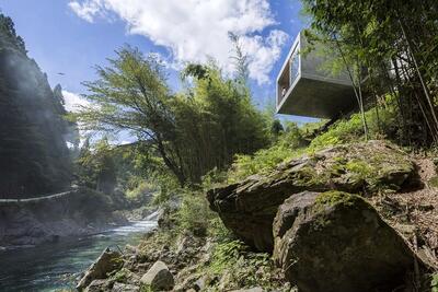(تصاویر) ویلای 70 متری ژاپنی با معماری خاص و منظرۀ متفاوت