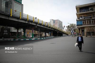 (تصاویر) خیابان‌های آرام پایتخت