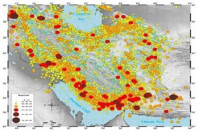 ۶۶۱۰ زلزله در ایران طی ۱۱ ماه