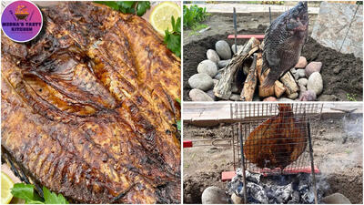 (ویدئو) طرز تهیه ماهی کبابی عراقی به روش یک آشپز مشهور روستایی