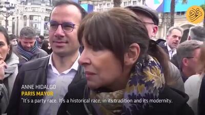 (ویدئو) مسابقه تاریخی دوی پیش‌خدمتان در پاریس