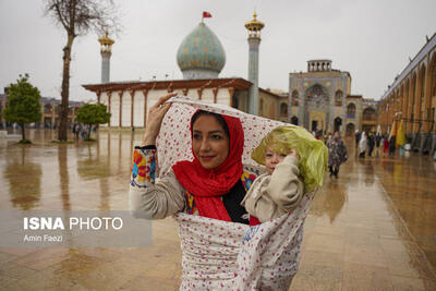 باران بهاری در شیراز