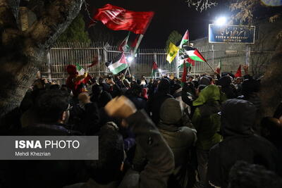 تجمع اعتراضی مردم همدان در محکومیت جنایات جدید رژیم صهیونیستی
