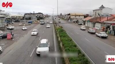 ترافیک روان در محورهای ورودی و خروجی شهرستان رودسر