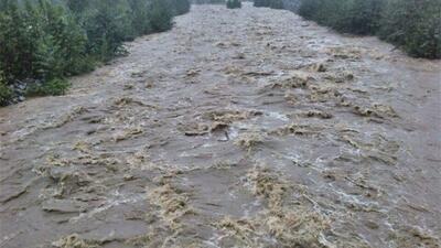 جاری شدن رودخانه‌های فصلی در روستاهای استان یزد