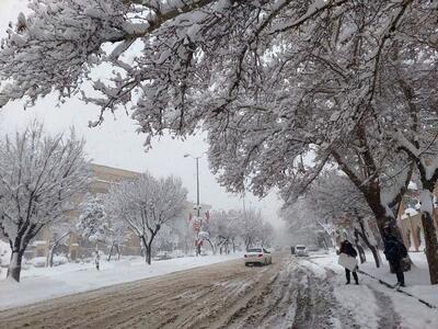 بارش شدید برف مسافران این استان را غافلگیر کرد