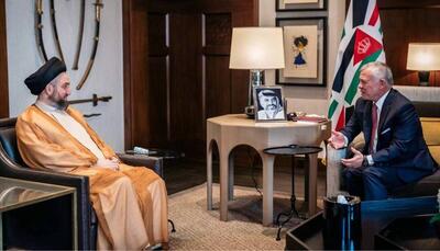 حکیم در دیدار با پادشاه اردن: احترام به نهادهای بین‌المللی و قوانین امری ضروری است