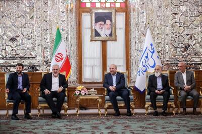 دیدار نوروزی قالیباف و وزیر صمت و رئیس شورای شهر تهران