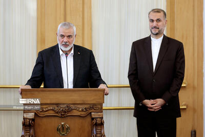 تصاویر: دیدار «اسماعیل هنیه » با وزیر امور خارجه در تهران