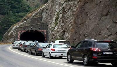 ترافیک سنگین در مسیر جنوب به شمال جاده چالوس و آزادراه کرج – قزوین