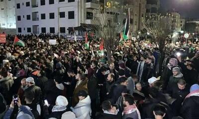 تظاهرات مردم اردن علیه اسرائیل